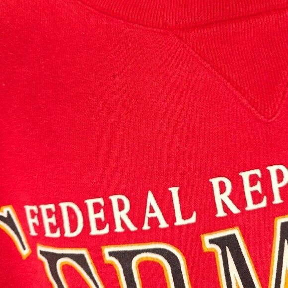 Vintage Federal Republic Of Germany Sweatshirt Mens Size Large 90s Travel - Picture 3 of 6